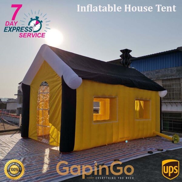 Giant 19.69x13.12ft Inflatable Party Pub House Wedding Tent Exhibition House for Commercial Outdoor Inflatable Tent with Air Blower