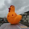 Inflatable Rhubarb Chicken Hen Mascot Air Blown Cartoon Animals For Outdoor Indoor Yard Decorations