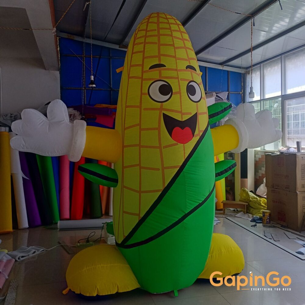 Come with Free Fan Led Lighted Inflatable Maize/Corn Cartoon Tent