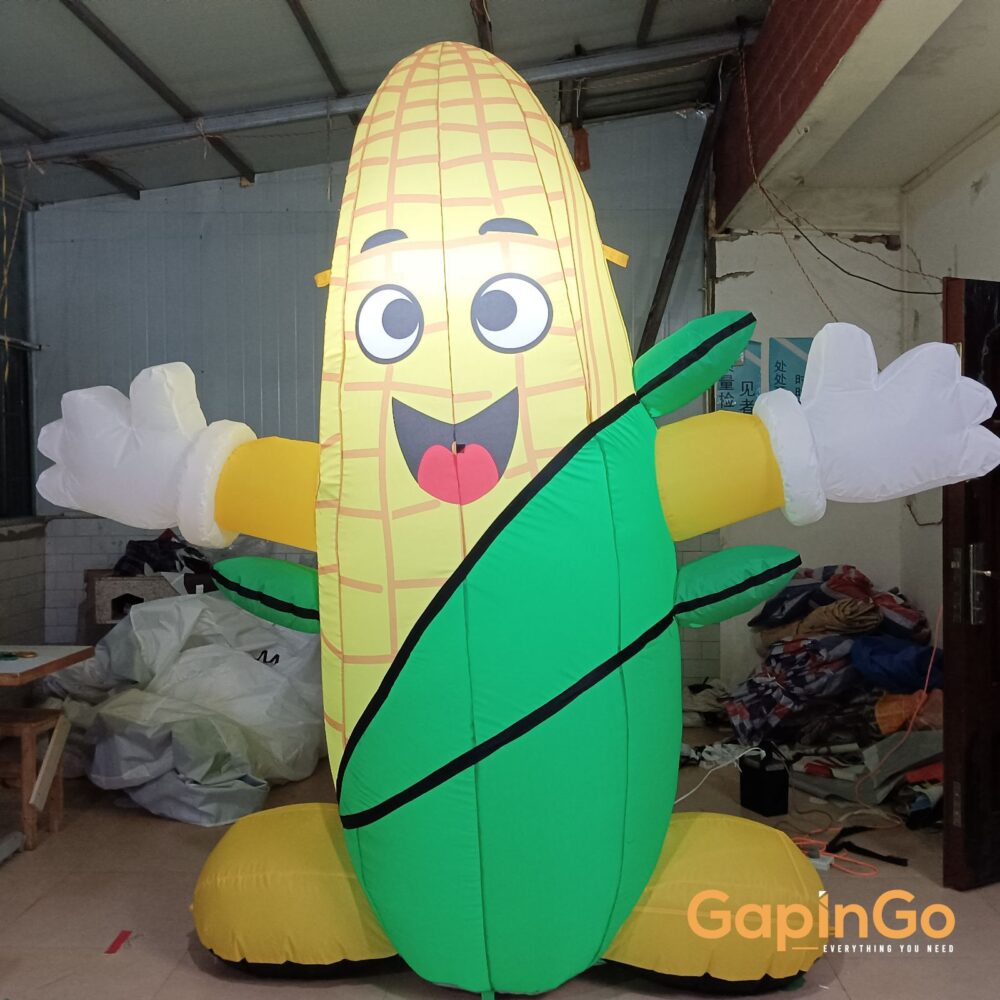 Come with Free Fan Led Lighted Inflatable Maize/Corn Cartoon Tent