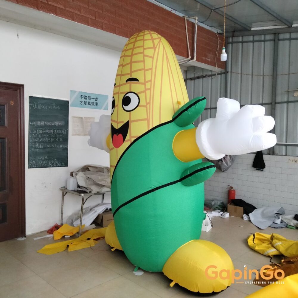 Come with Free Fan Led Lighted Inflatable Maize/Corn Cartoon Tent