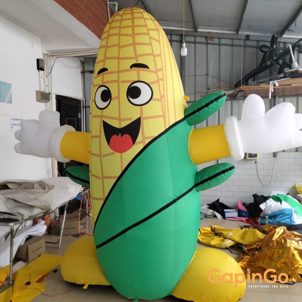 Come with Free Fan Led Lighted Inflatable Maize/Corn Cartoon Tent