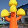 Inflatable Mushroom Tree Model Standing Plants with LED Lights for Party and Events Decoration