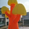 Inflatable Mushroom Tree Model Standing Plants with LED Lights for Party and Events Decoration