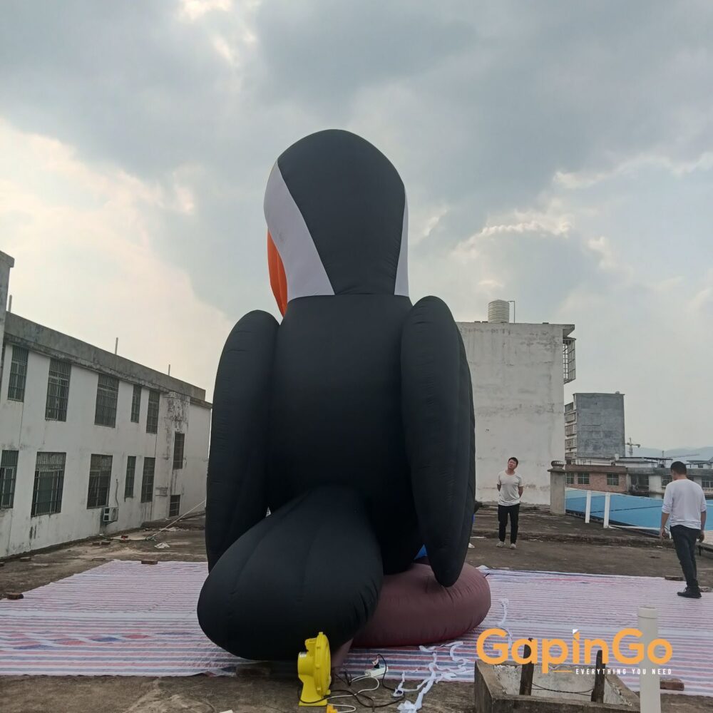 Inflatable Toucan Model Animal Mockup For Outdoor Advertising Or Zoo Decoration