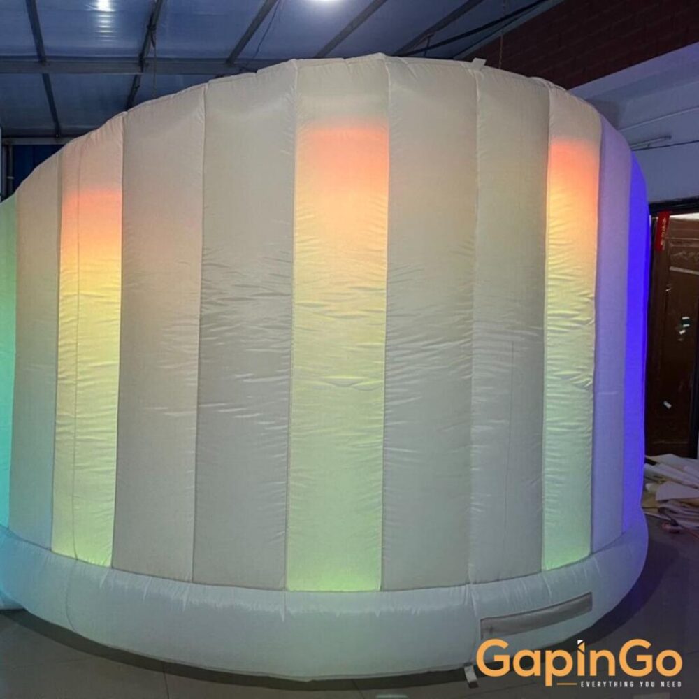 Giant Led Inflatable Photo Booth Backdrop Photo Shooting Exhibition Walls Curved