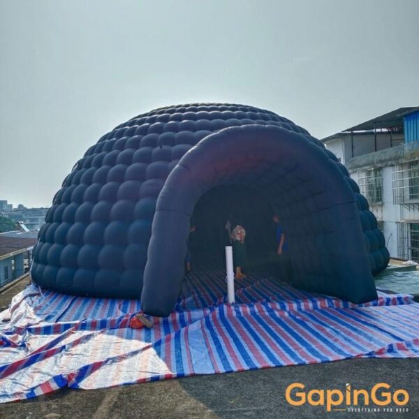 19.6ft/26.2ft/32.8ft Diameter Inflatable Dome Tent Giant Igloo Marque Yurt Tents