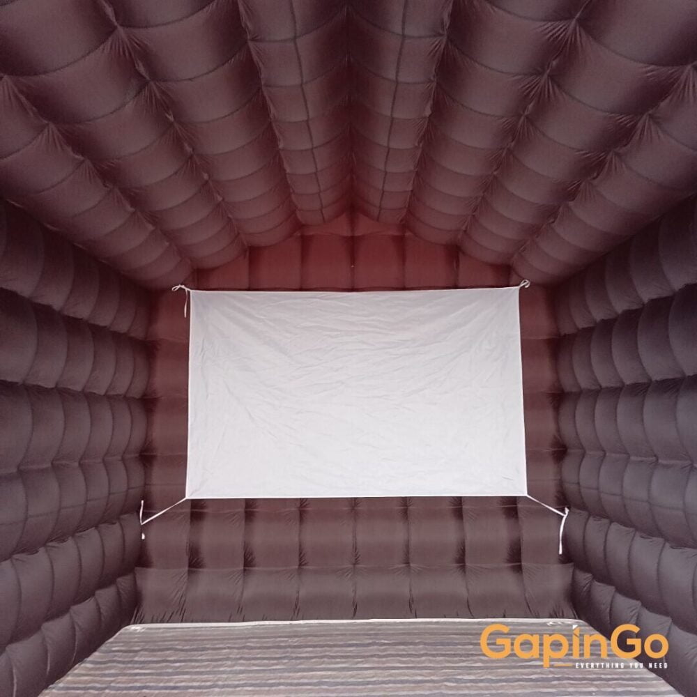 19Ft*13Ft*11Ft Portable Inflatable Cinema Tent with Movie Screen for Family Gath