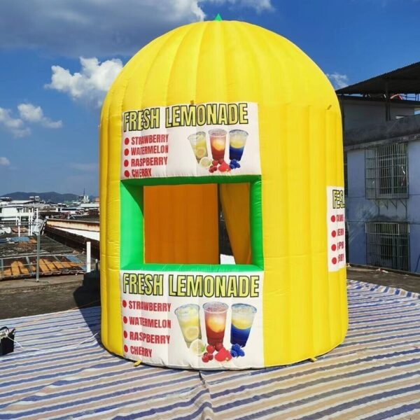 Elevate your outdoor retail experience with our Inflatable Portable Shop Beverage Stall. This boutique-style air-blown structure is designed for convenience and mobility. Set up shop anywhere and attract customers with this eye-catching and unique solution. The included air blower ensures quick and easy inflation, making it an ideal choice for on-the-go businesses, events, and pop-up shops. Stand out and make a statement with this portable and stylish beverage stall.