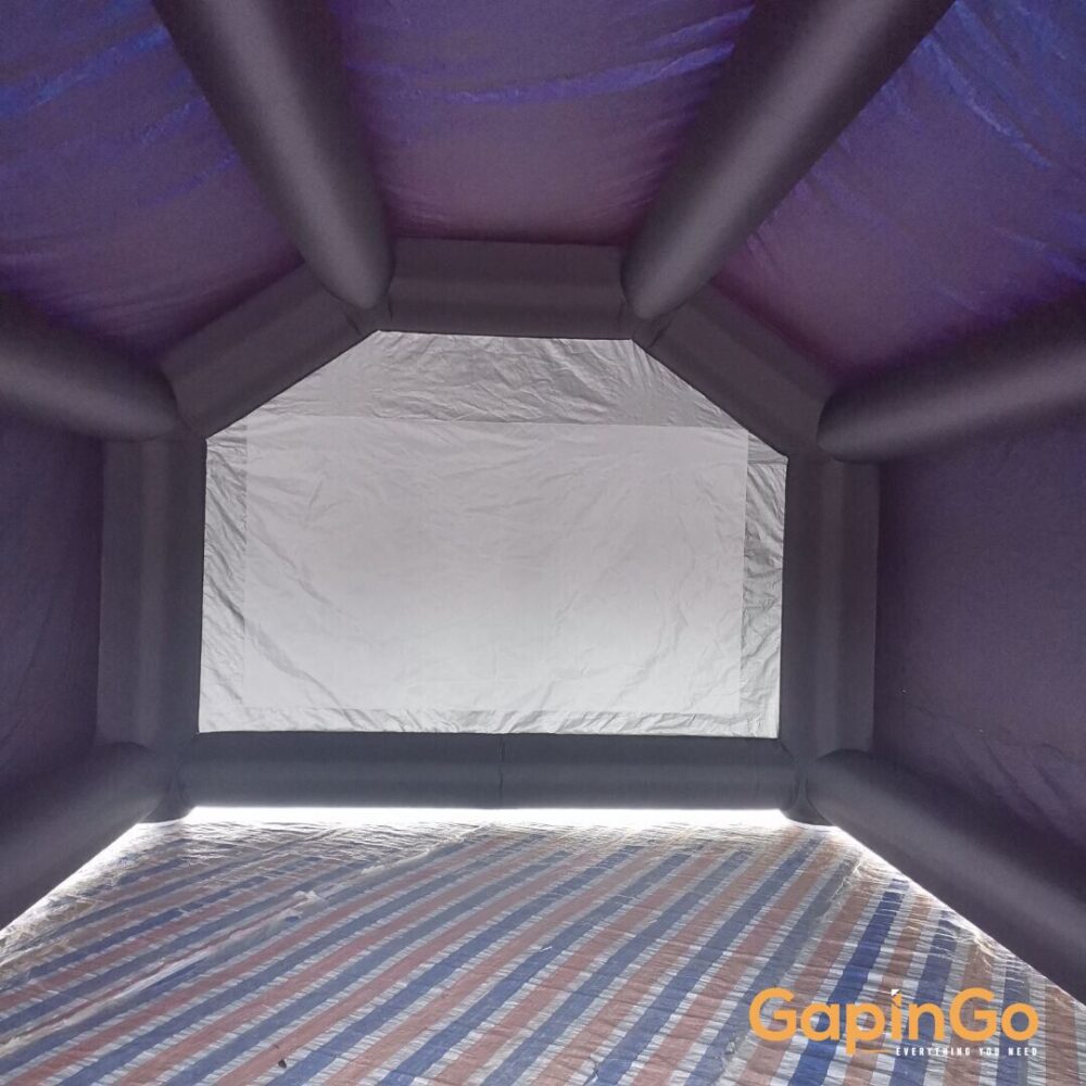 Giant Portable Tower Style Tunnel Film Marquee Inflatable Mobile Movie Theater VIP Cinema Lounge With Screen And Foldable Door