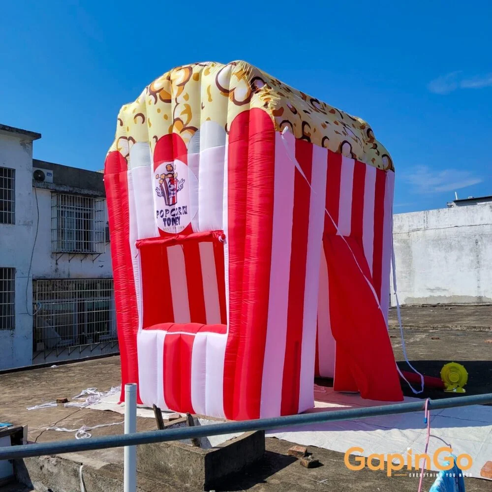 3mX3mX4m Inflatable Popcorn Tent Event Sales House Wth Free Air Blower Fast Ship