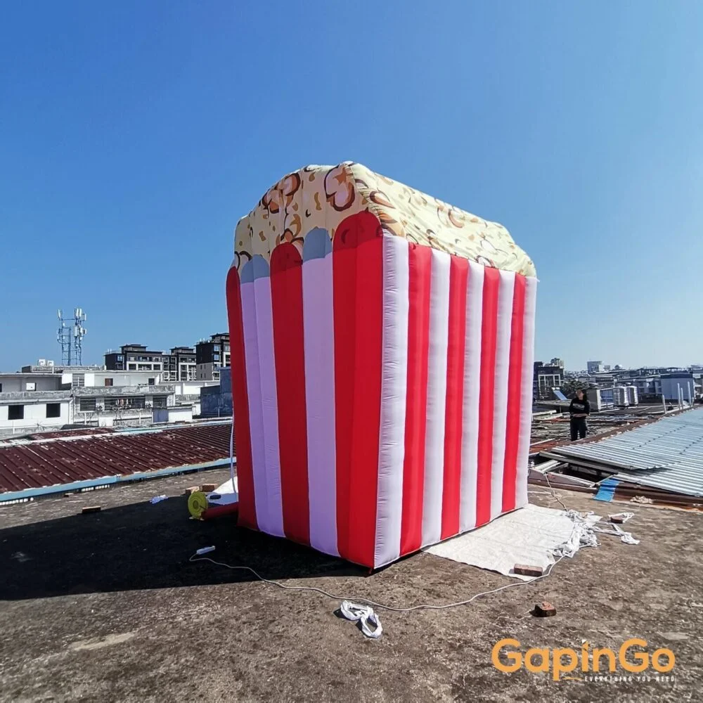 3mX3mX4m Inflatable Popcorn Tent Event Sales House Wth Free Air Blower Fast Ship