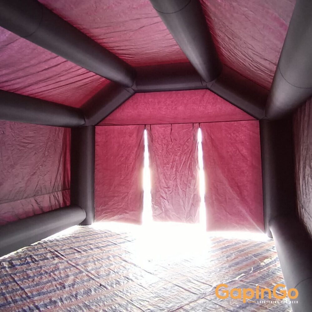 Giant Portable Tower Style Tunnel Film Marquee Inflatable Mobile Movie Theater VIP Cinema Lounge With Screen And Foldable Door