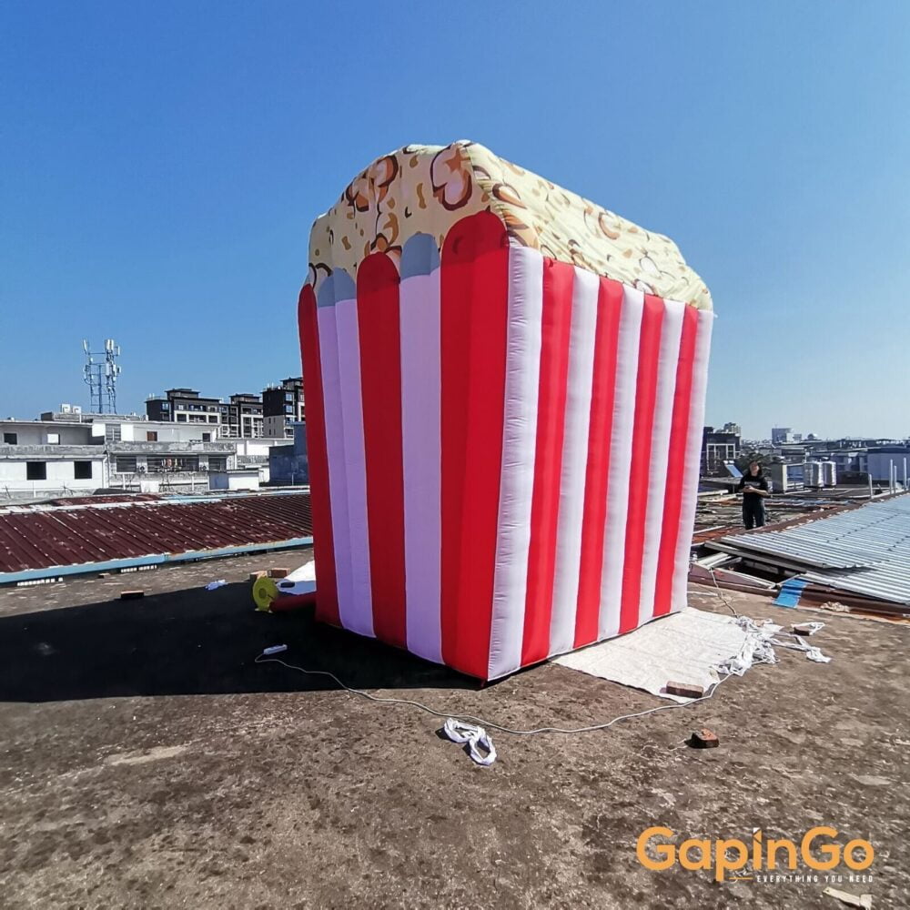 3mX3mX4m Inflatable Popcorn Tent Event Sales House Wth Free Air Blower Fast Ship