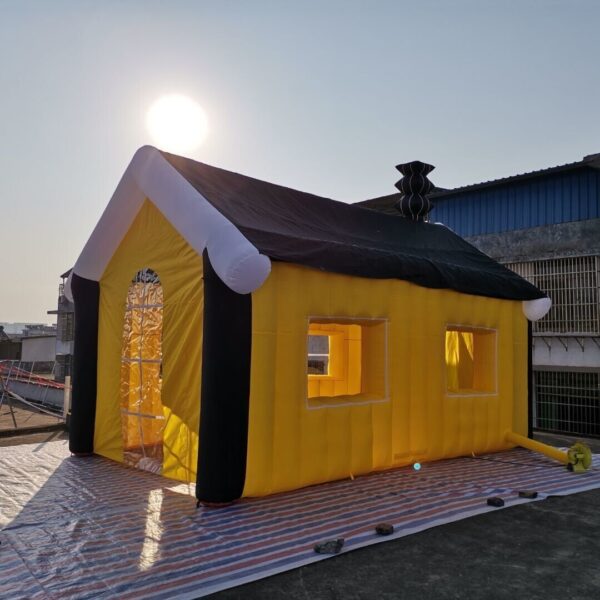 Giant 19.69x13.12ft Inflatable Party Pub House Wedding Tent Exhibition House for Commercial Outdoor Inflatable Tent with Air Blower