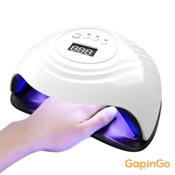 BLUEQUE V17 168W UV LED Nail Lamp Gel Polish Faster Curing Nail Dryer Curing Lamp for with 4 Timers and Auto Sensor for Home Salon Nail Art