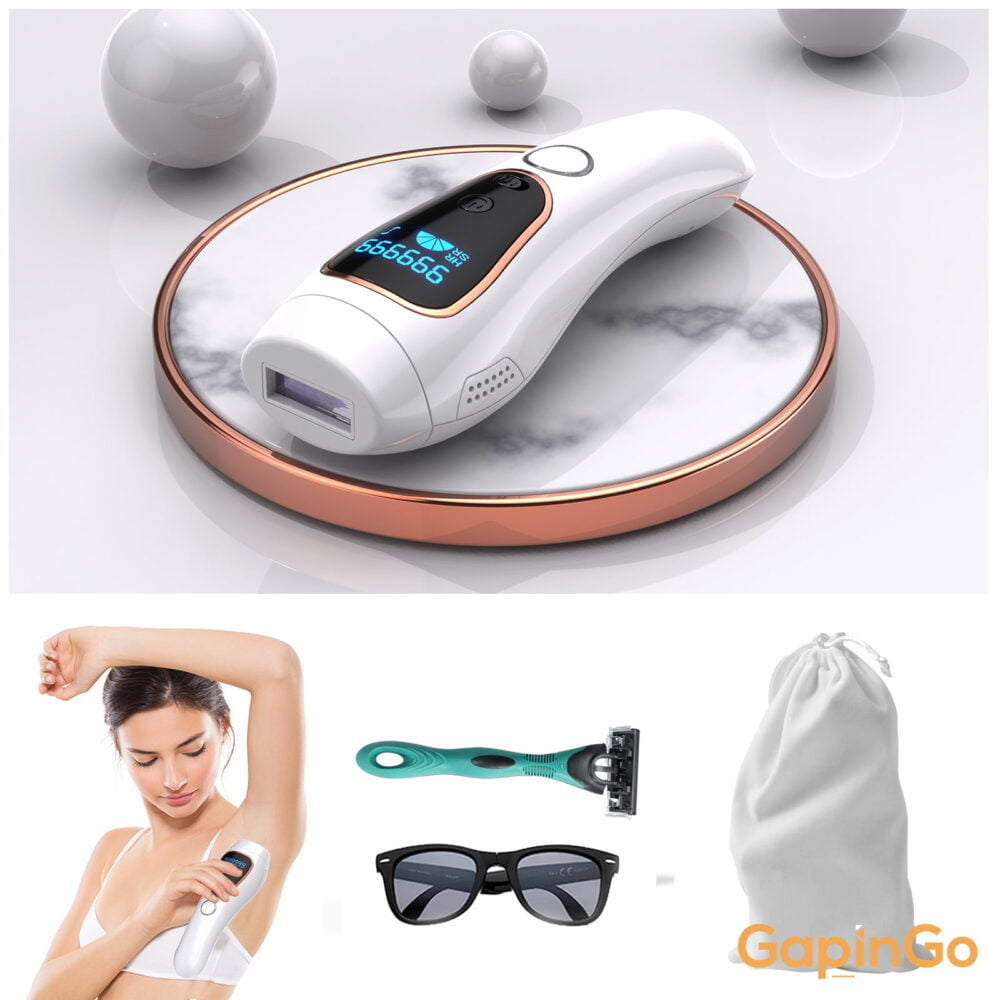 LUXLASE 3 in 1 Professional IPL Laser Hair Removal for Women Painless Hair Removal for Armpits, Bikini Line and Whole Body Use For Home Saloon Use