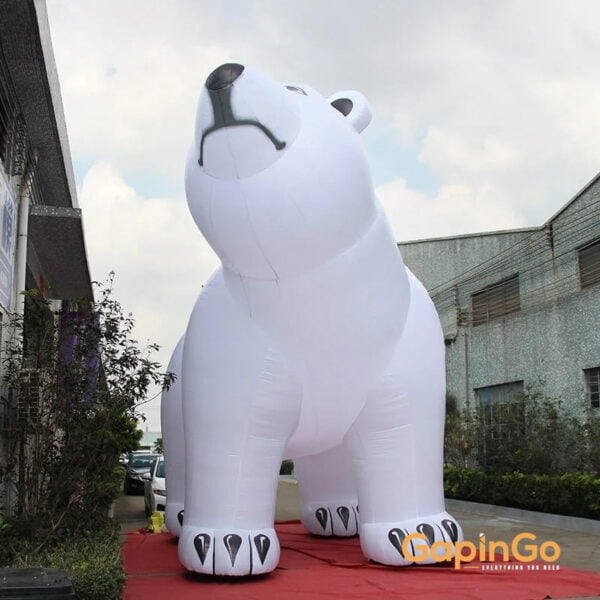 Inflatable Christmas Polar Bear Tent For Advertising Event Decoration Giant 6m/19.6ft High Big Air-blown White Bear Toys