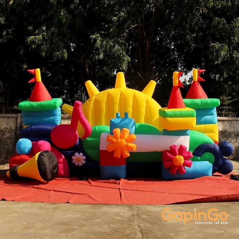 Inflatable Stage Castle Backdrop Wall For Decoration