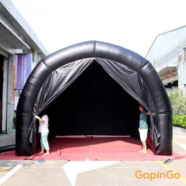 5x4.5x3.5 Meters Black Football Race Inflatable Tunnel Tent With Customized Logo Printing