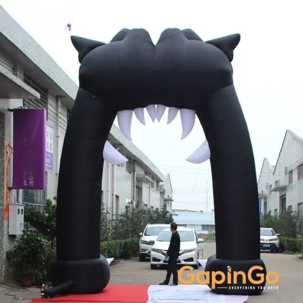 Make a bold entrance with our 5x6 meters Inflatable Black Cat Arch! This 20 feet high Halloween archway adds a playful and spooky touch to your festive decorations. Order now!