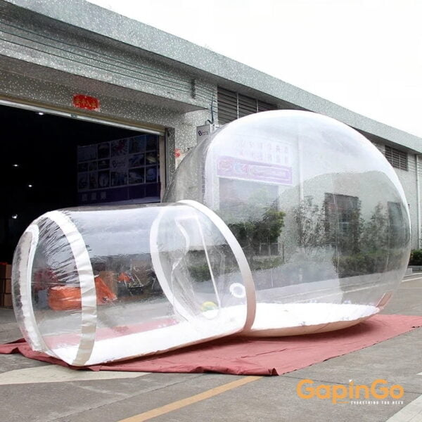 Inflatable Transparent Bubble Tent With Tunnel High Quality Outdoor Clear Dome Shelter For Camp