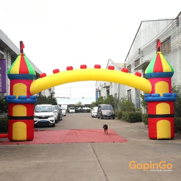 Inflatable Advertising Gate Tent / 8x4.6 Meters Inflatable Castle Arch for Event Decoration