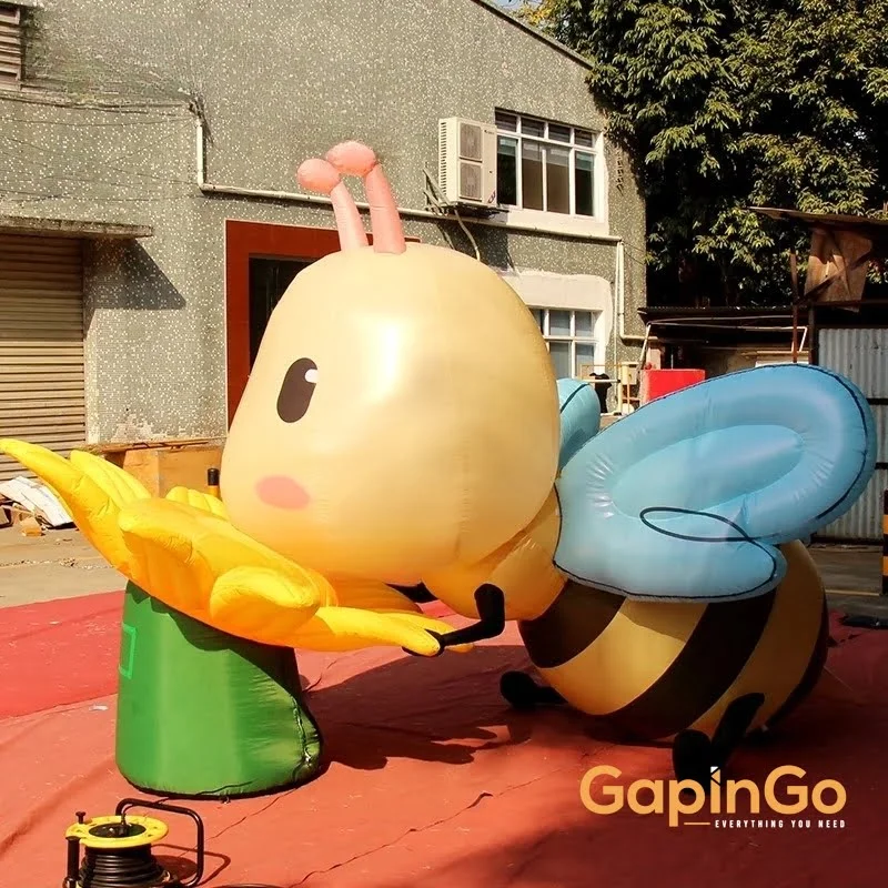 inflatable cartoon bee for decoration / lovely bee balloon toys