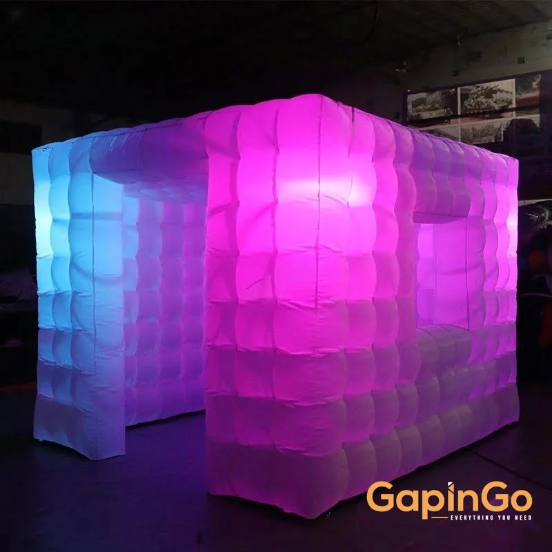 Inflatable Cube Event Tent With LED Lights For Sale