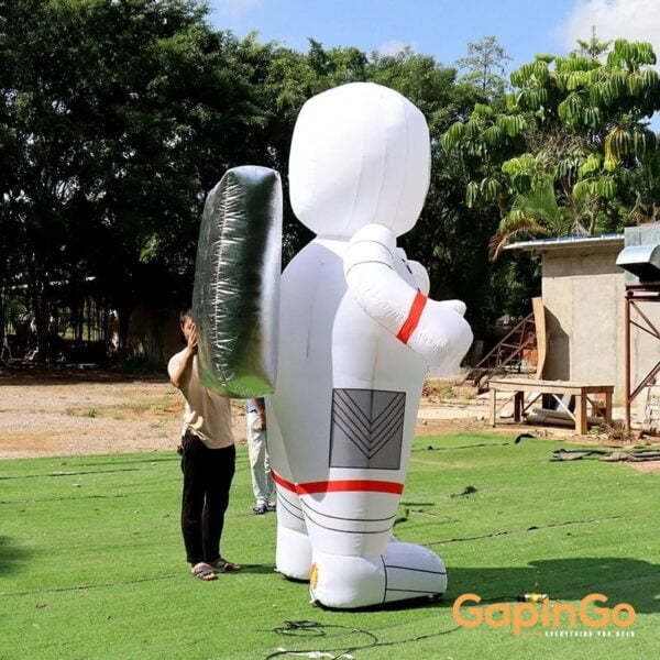 Inflatable Astronaut Model With LED Lights For Decoration / Custom Made Inflated Space Pilot