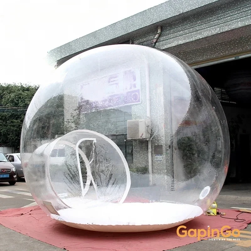 Inflatable Transparent Bubble Tent With Tunnel High Quality Outdoor Clear Dome Shelter For Camp