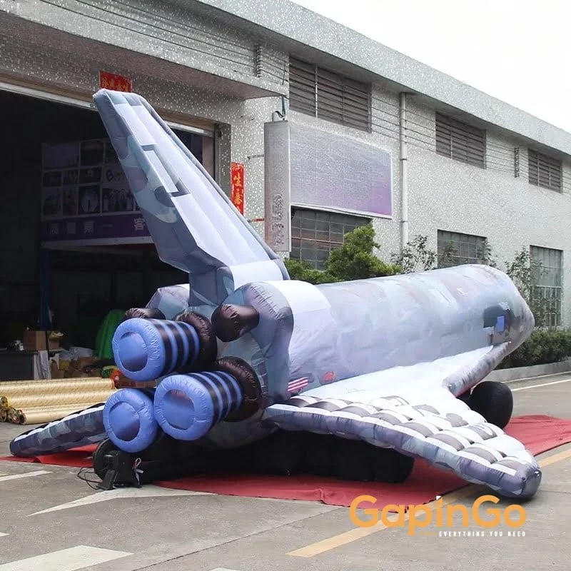 8x5.7x3.2m Giant Inflatable Airplane / Inflatable Airplane Decorations / Advertising Inflatable Aircraft -Toy