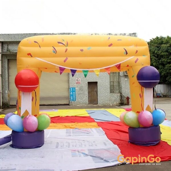 Inflatable Champion Arch Blow Up Trophy Model Balloon for School Competition Event Decoration