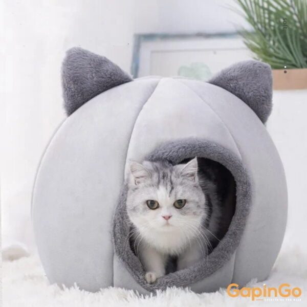 Pet Tent Cave Bed for Cats Small Dogs Self-Warming Cat Tent Bed Cat Hut Comfortable Pet Sleeping Bed