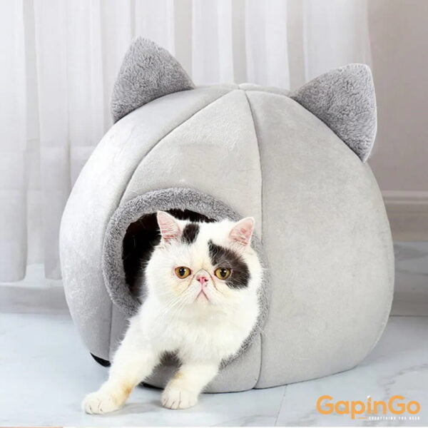 Pet Tent Cave Bed for Cats Small Dogs Self-Warming Cat Tent Bed Cat Hut Comfortable Pet Sleeping Bed