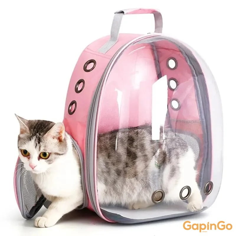 Pet Backpack Cat Pet Carrier Backpack Transparent Capsule Bubble Small Animal Puppy Kitty Bird Breathable Pet Carrier for Travel