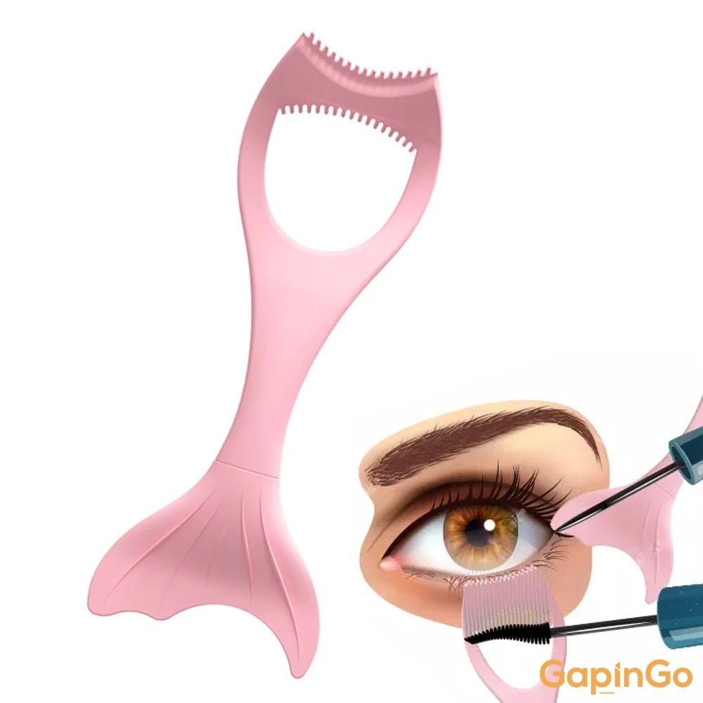 Mascara Shield Applicator Eyelash Brush Curler Guard Applicator Silicone Eyelashes Makeup Tool Eyeliner Guide Applicator Helper