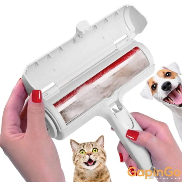 Pet Hair Remover Roller - Dog & Cat Fur Remover with Self-Cleaning Base - Efficient Animal Hair Removal Tool - Perfect for Furni