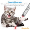 Cat Playing Pointer Pen Mini Keychain Dogs Cat Chase Torch Toy Red White LED Light Pet Animal Toys Flashlight Plaything