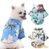 Hawaiian Style Dog Shirt Summer Pet Dog Clothes for Small Medium Dogs Puppy Clothing French Bulldog Pomeranian Pets Outfits