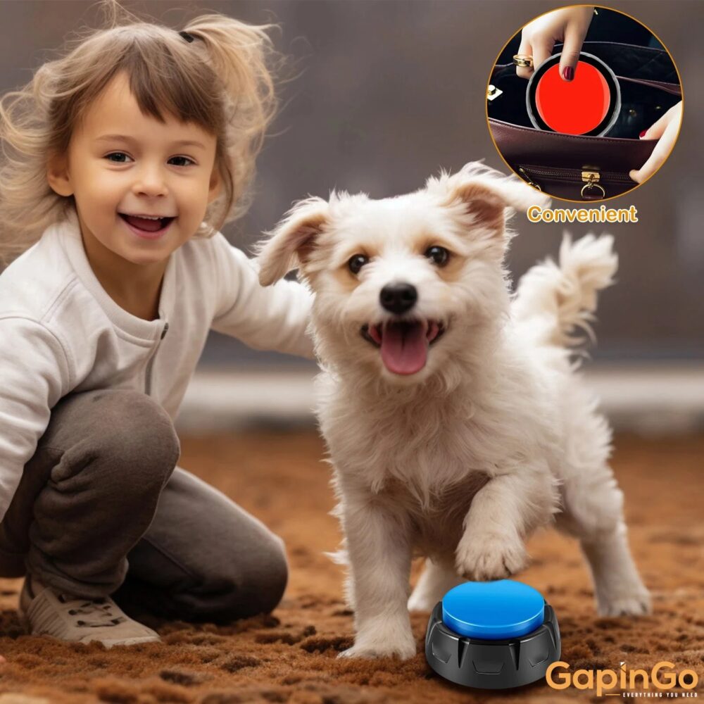 Dog Training Buttons Recordable Pet Talking Voice Recording Interactive Toys with Sticker for Communication Pet Training Buzzer