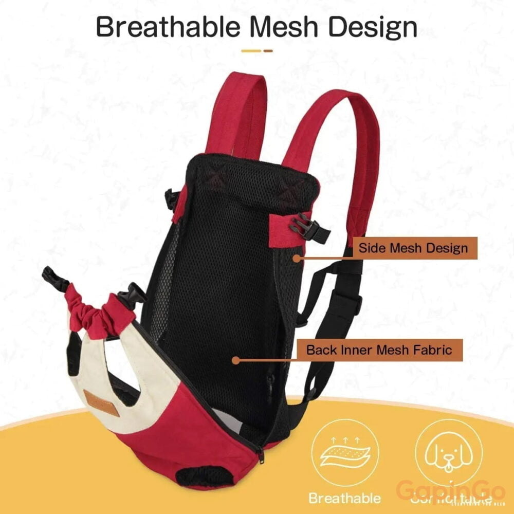 Mesh Pet Dog Carrier Adjustable Backpack Breathable Outdoor Travel Products Bags For Small Dog Cat Chihuahua Pet Backpack