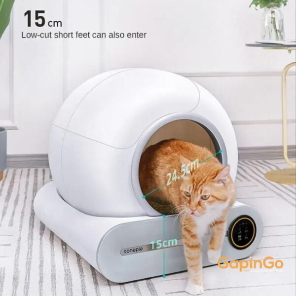 Automatic Smart Cat Litter Box Self Cleaning Fully Enclosed WI-FI Control Toilet Tray Pet Products