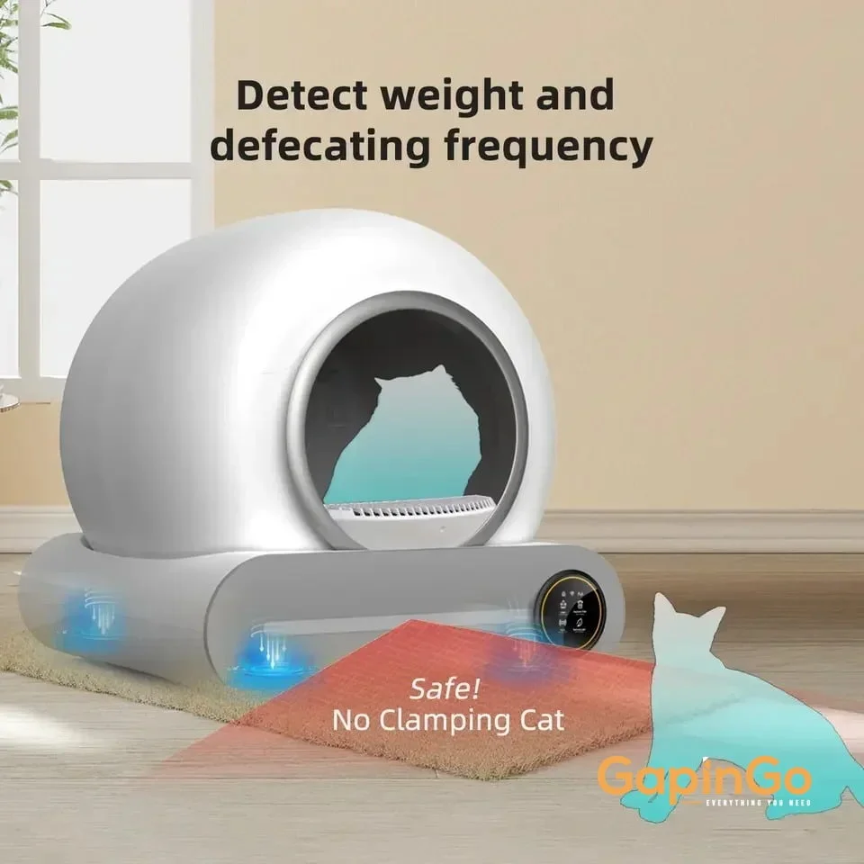 Tonepie Automatic Smart Cat Litter Box Self Cleaning 65L App Control Pet Cats Toilet Litter Tray