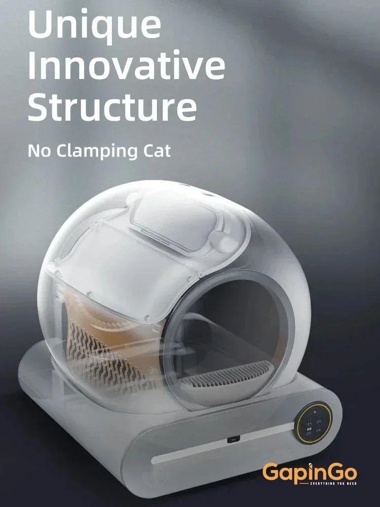 Tonepie Automatic Smart Cat Litter Box Self Cleaning 65L App Control Pet Cats Toilet Litter Tray