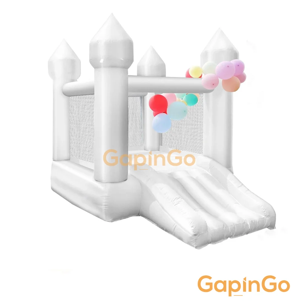 Children inflatable castle trampoline with slide Wedding party event birthday gift Children's playground kids toy Jumping bed